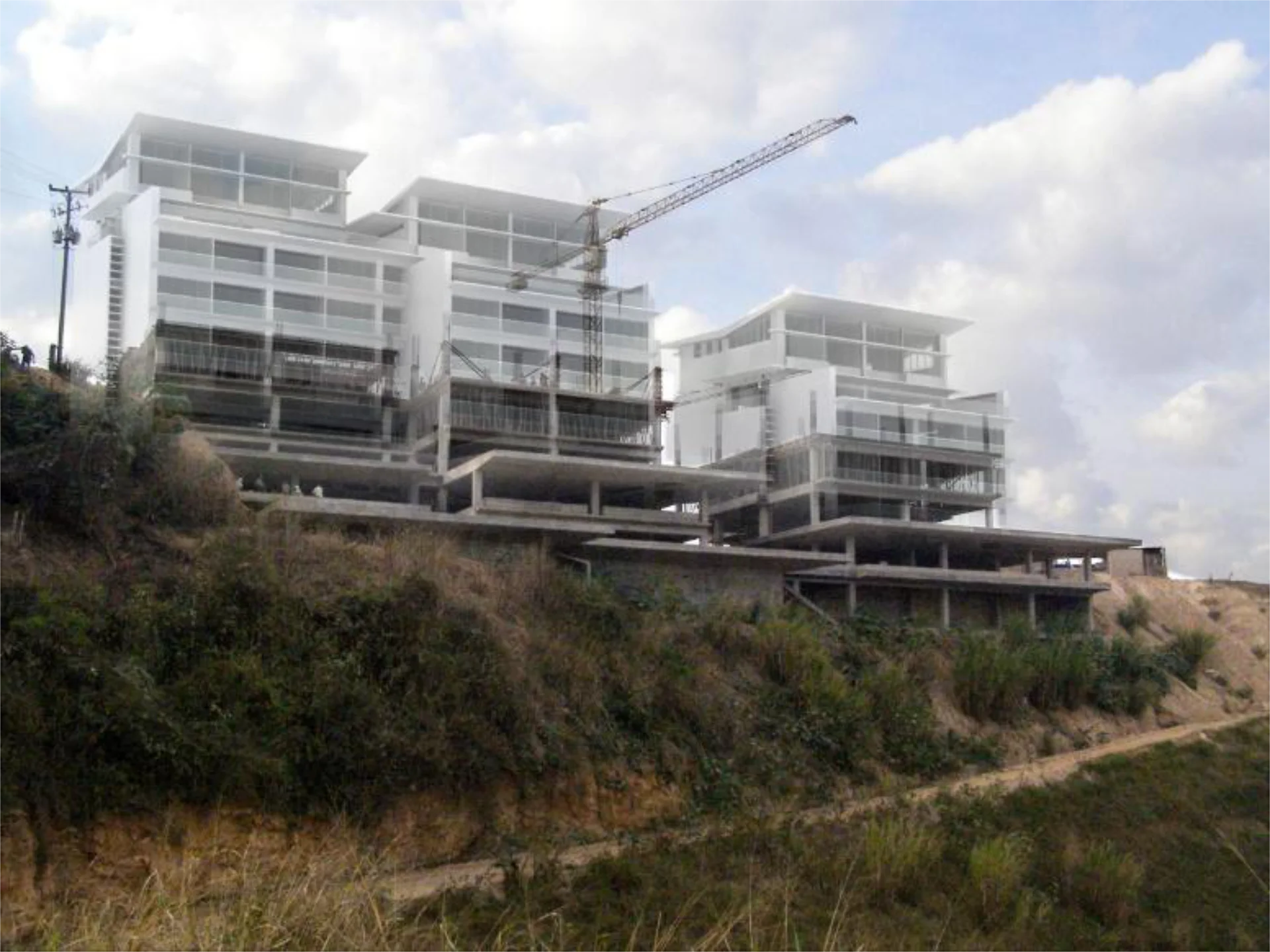 Residencias de lujo de baja densidad en construcción